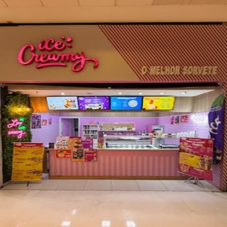 Logo da loja ice creamy