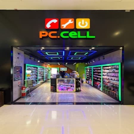 Logo da loja pc cell